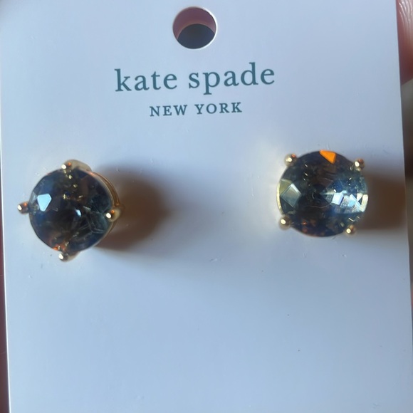 NEW Kate Spade ♠️ Black Diamond 💎 Gum Drop Earrings - Picture 3 of 4